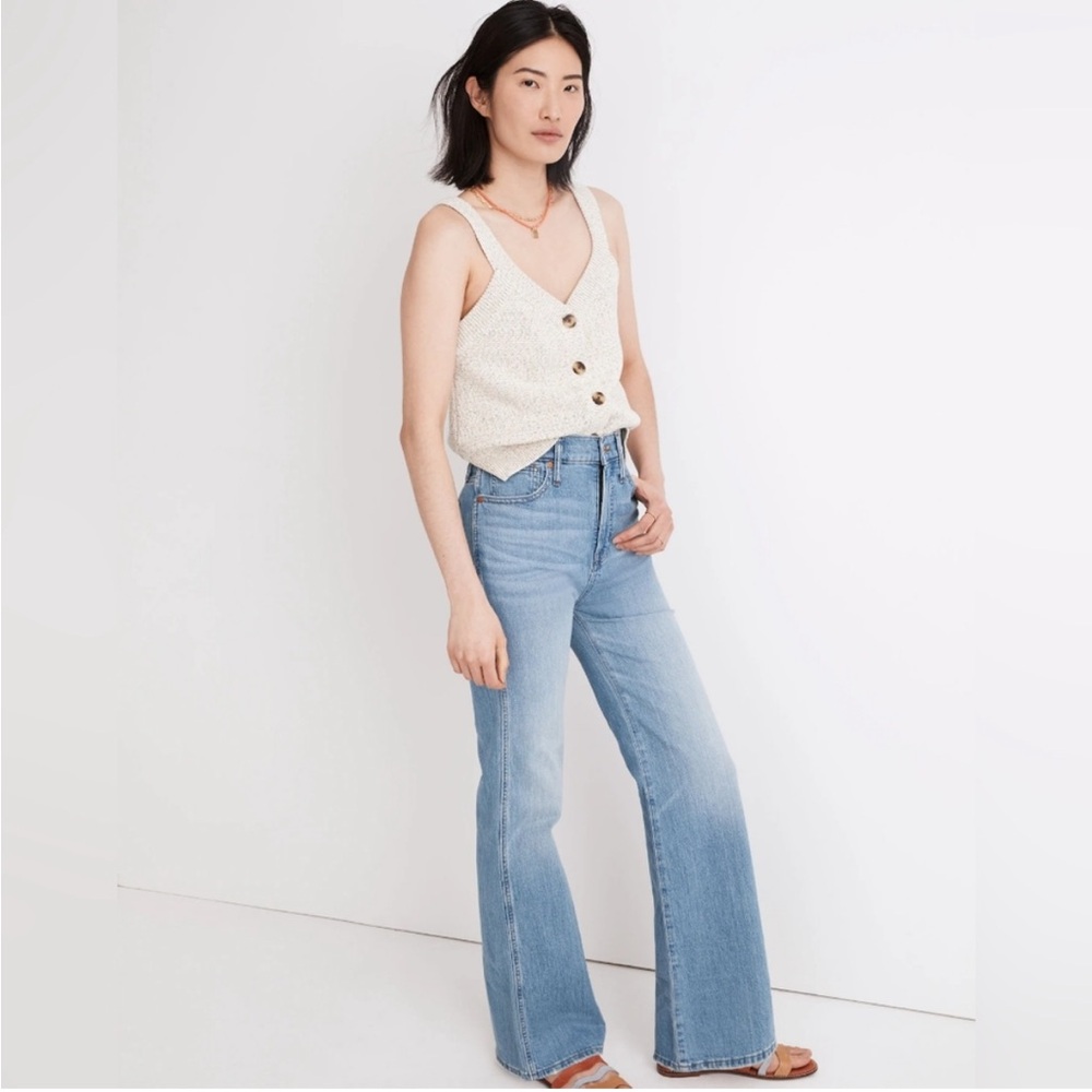 Madewell Light Blue Flare Jeans - Picture 2 of 16